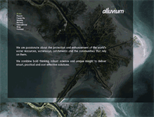 Tablet Screenshot of alluvium.com.au